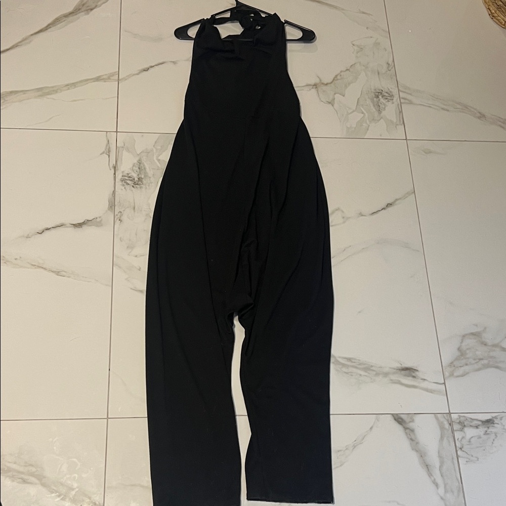 Black Halter Jumpsuit
